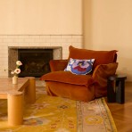 Bonnie and Neil | Cushion Round | Pansy Klein Blue